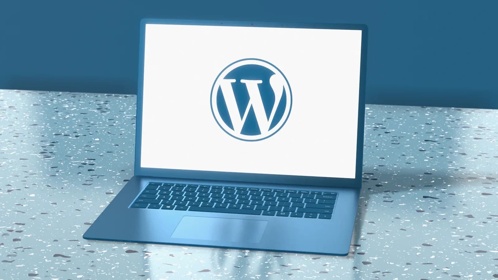 Prijenosno računalo s logotipom WordPressa