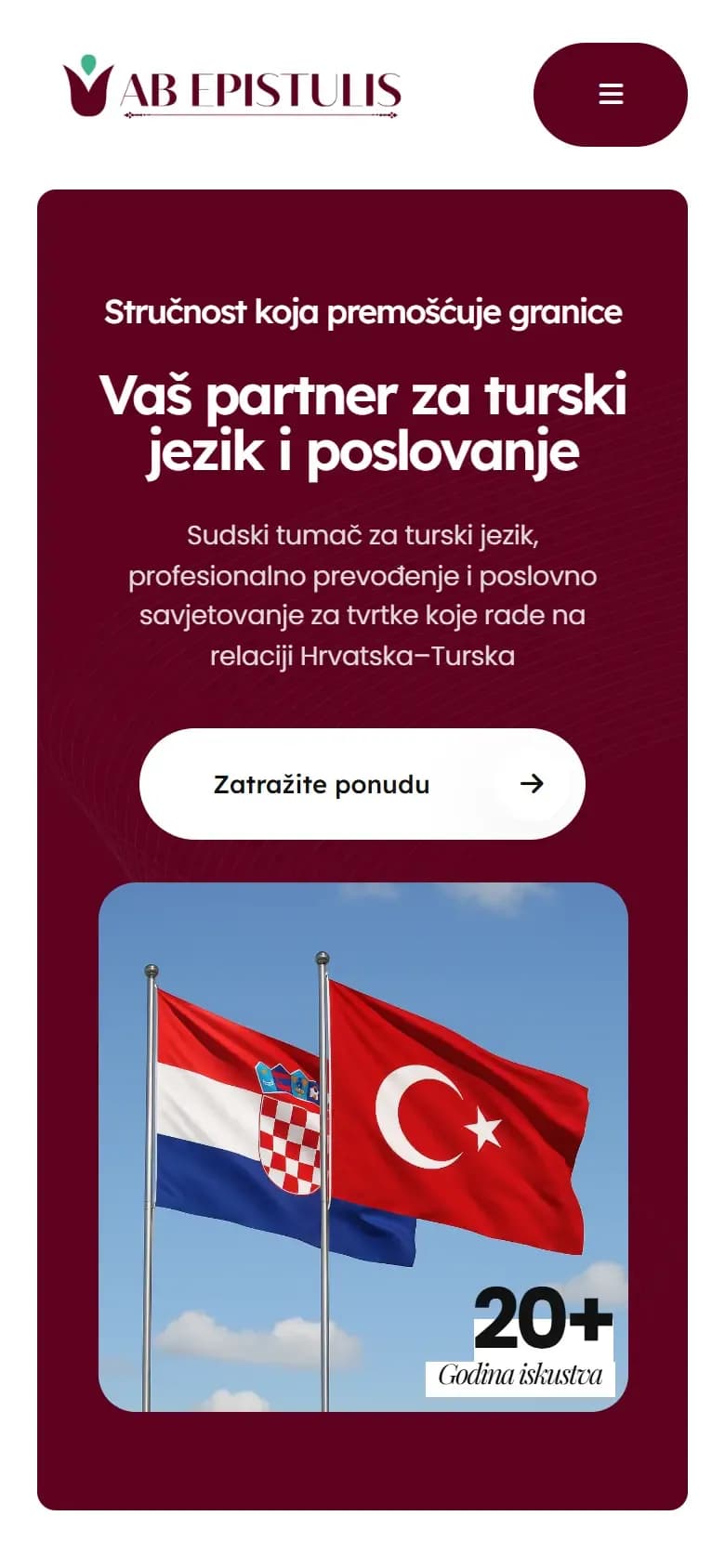 AB Epistulis d.o.o.: web stranica (mobitel)